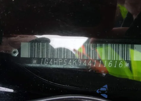 2004 Buick Lesabre Custom z USA, uszkodzony, nr VIN 1G4HP54K944111616